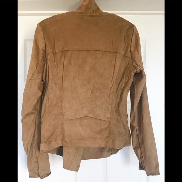 NWT Faux Suede Jacket in Warm Tan or Cool Tan - Picture 3 of 8